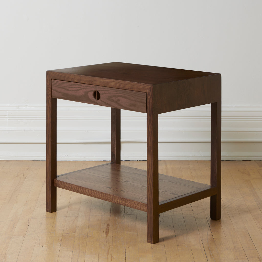 Calvin Side Table - Walnut Stain on Red Oak