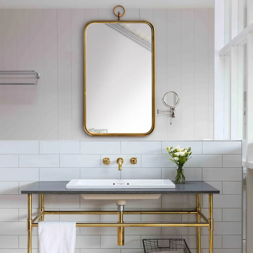 Porter Mirror - Brass