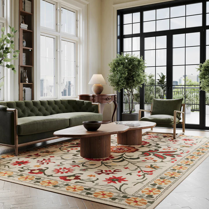 Dash & Albert - Shangrila Folk Floral Wool Rug