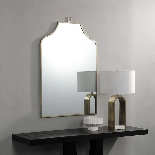 Beckett Mirror - Brass