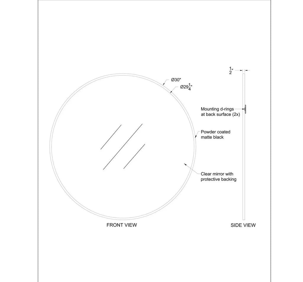 Calla Mirror - 30"