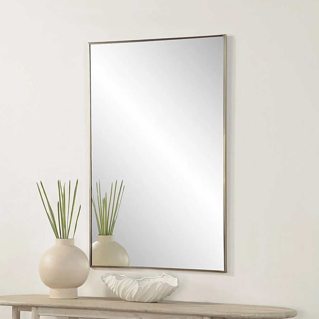 Colby Mirror - Brass