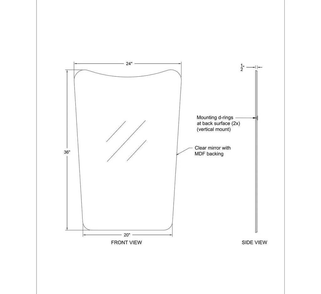 Stella Mirror - Frameless