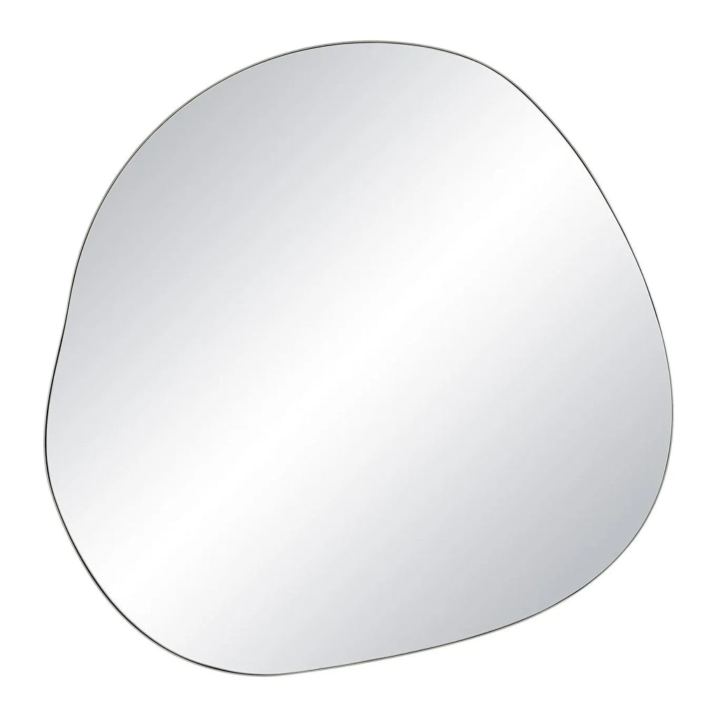 Pebble Mirror - Brushed Nickel