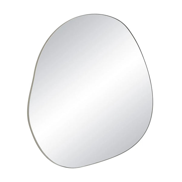 Pebble Mirror - Brushed Nickel