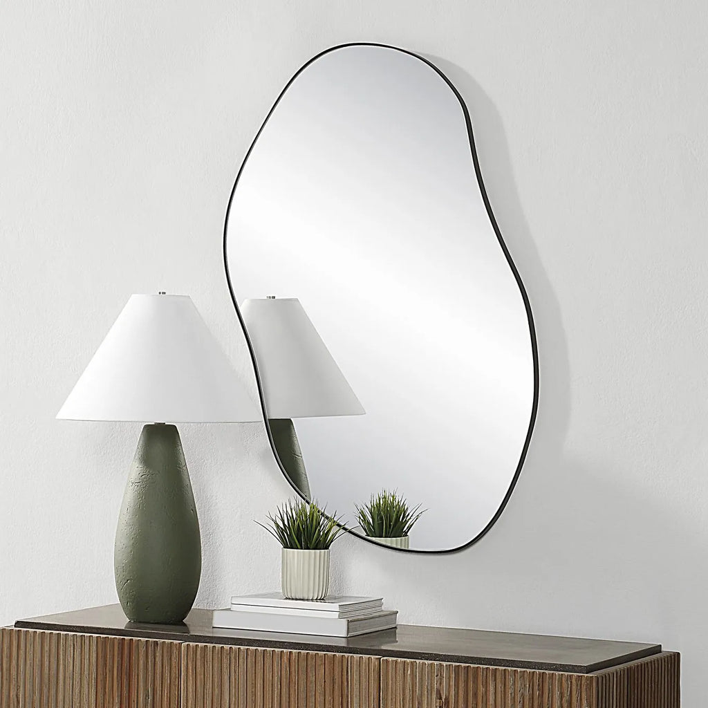 Nova Oval Mirror - Black