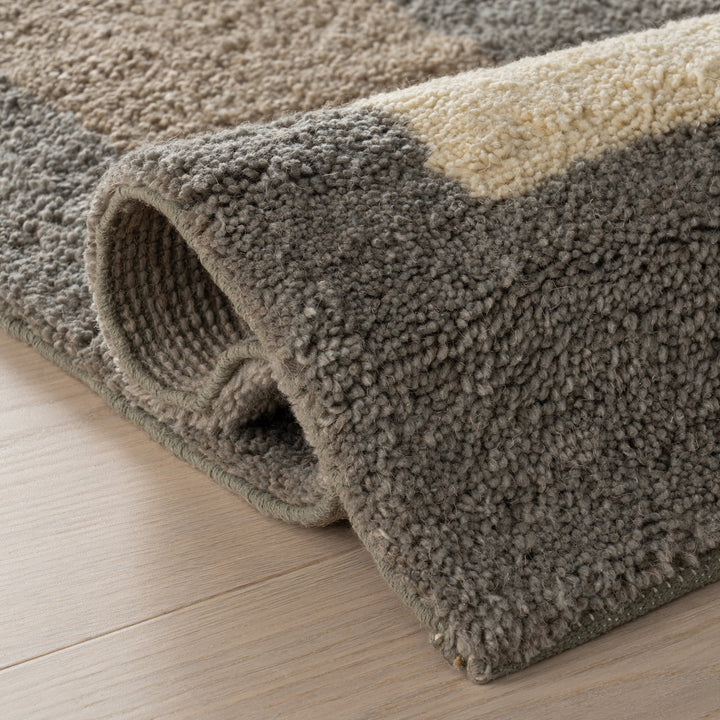 Dash & Albert - Silja Bordered Blue Cotton Rug