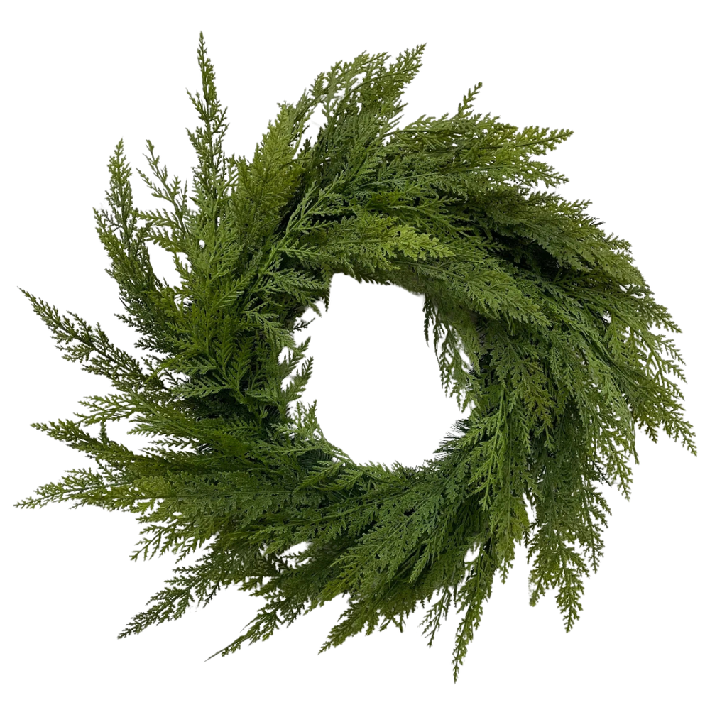 Cypress Wreath - 24"D