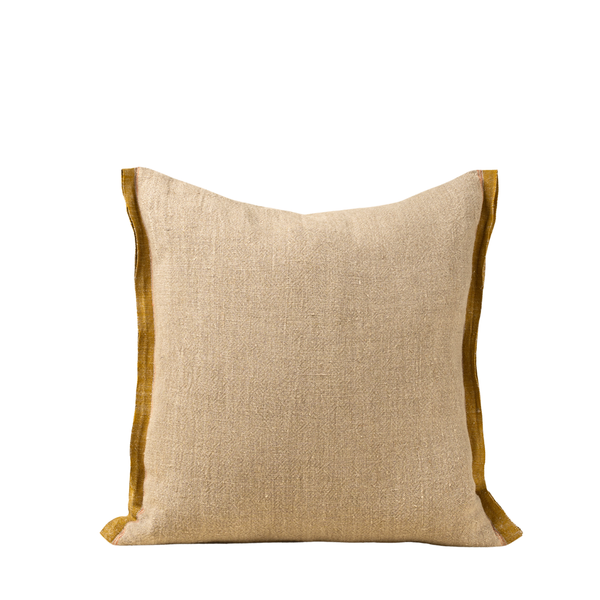 Selvage Linen Pillow - Sunflower (20" x 20")