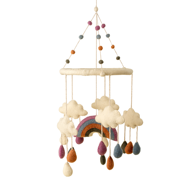 Rainbow Felt Mobile
