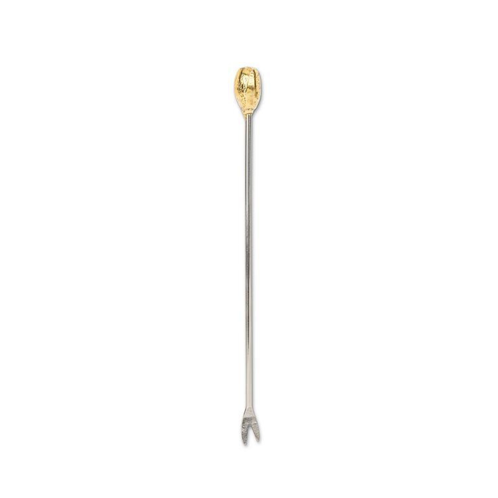 Gold Oval Cocktail Pick