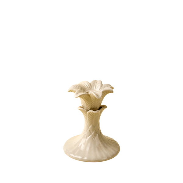 Palm Tree Candle Holders - Cream (Two Sizes Available)
