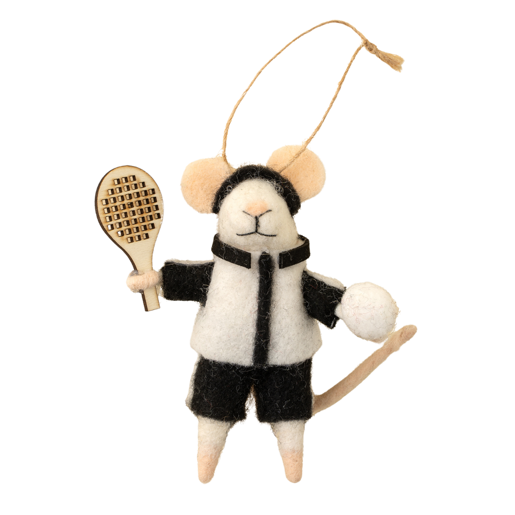 Pickle Ball Percy Mouse Ornament
