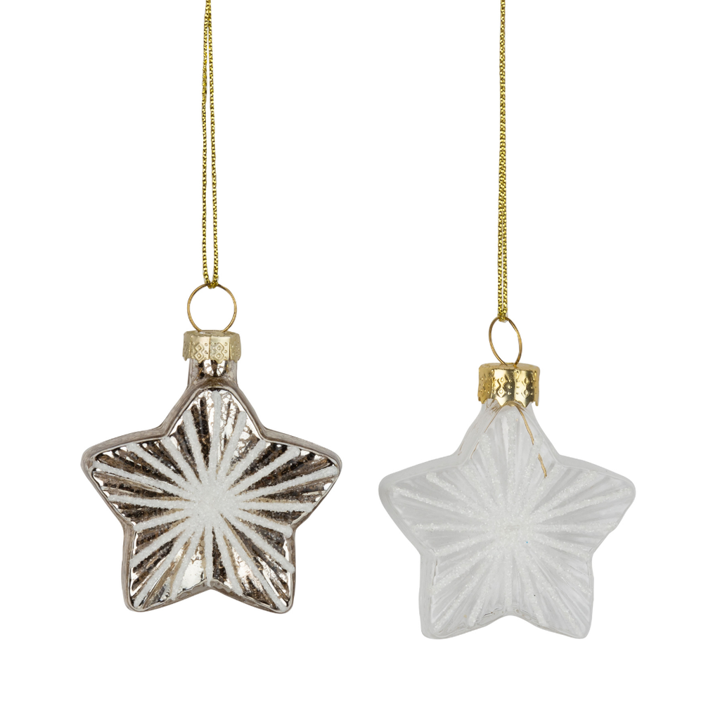 Glass Star Ornaments (Two Styles Available)