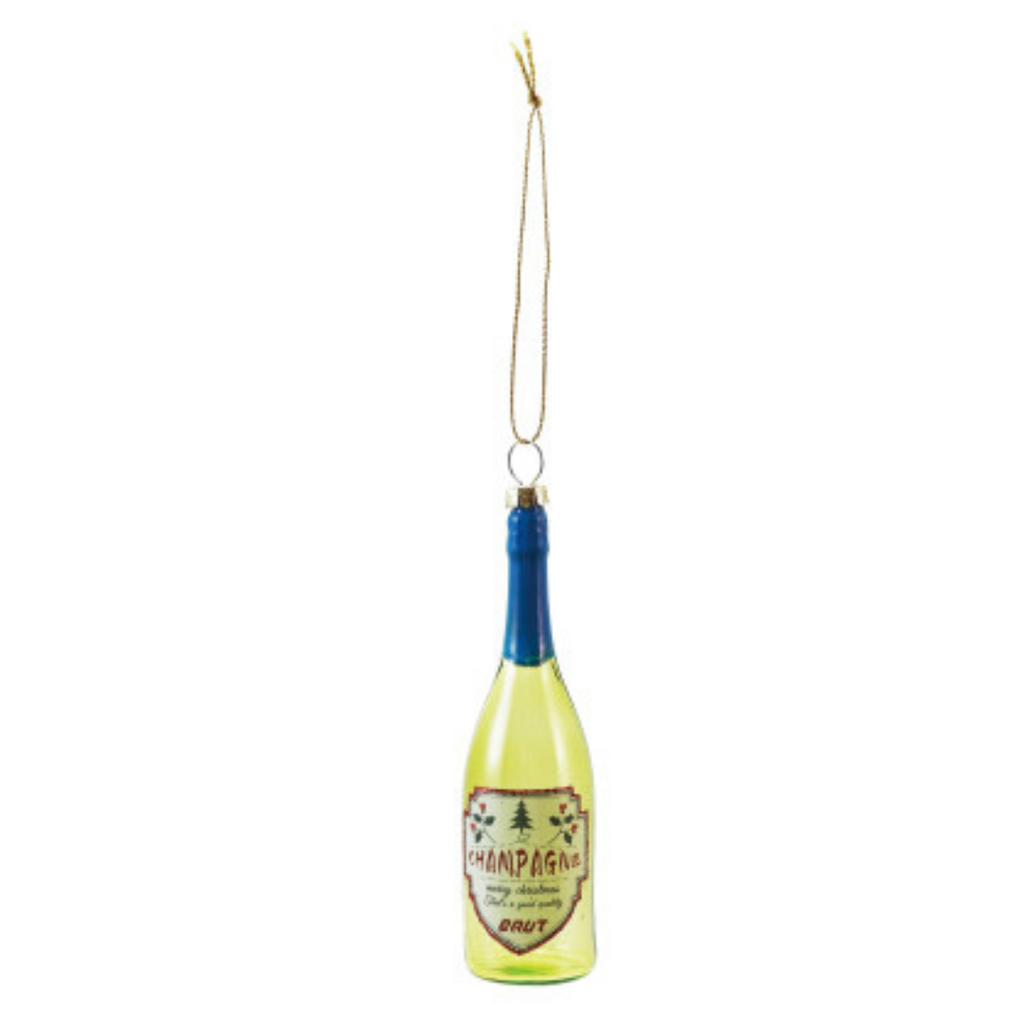 Glass Wine Bottle Ornaments (Three Styles Available)