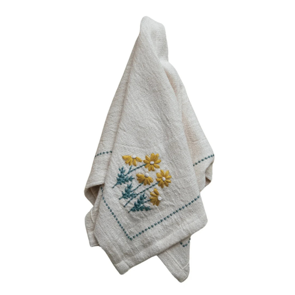 Floral Cotton Napkins (Sold Individually)