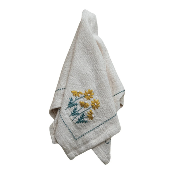 Floral Cotton Napkins (Sold Individually)