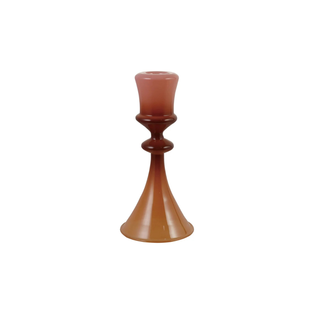 Two-Tone Glass Candle Holder