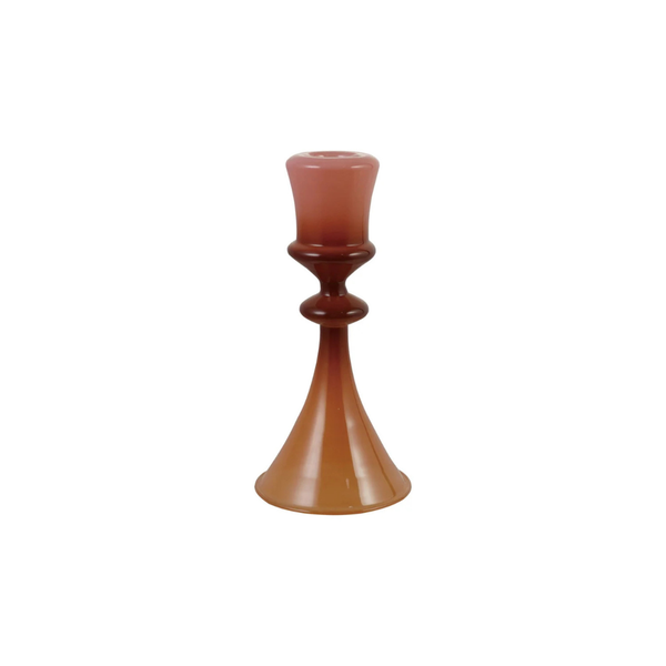 Two-Tone Glass Candle Holder