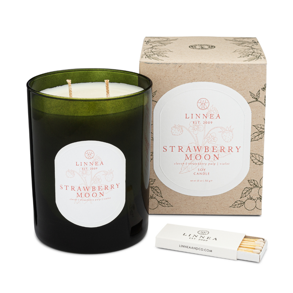 LINNEA Strawberry Moon Candle