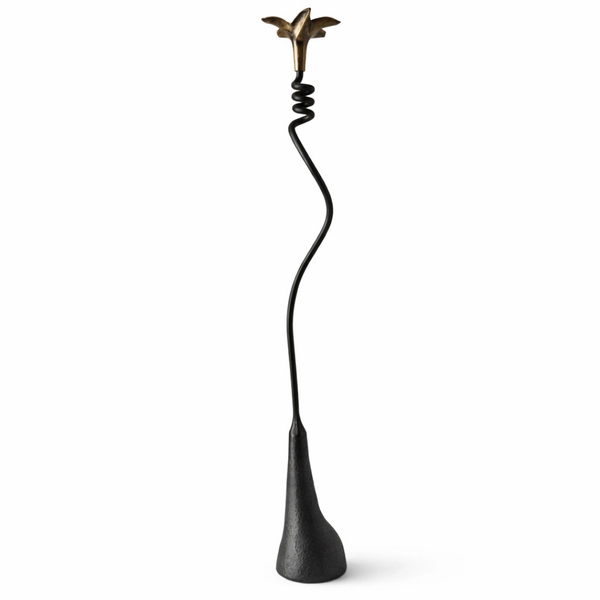 Handmade Iron Candle Holder - Floral