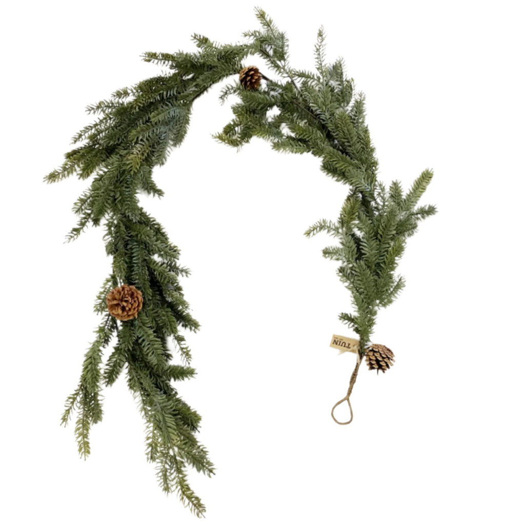 Cypress Pinecone Garland - 6'