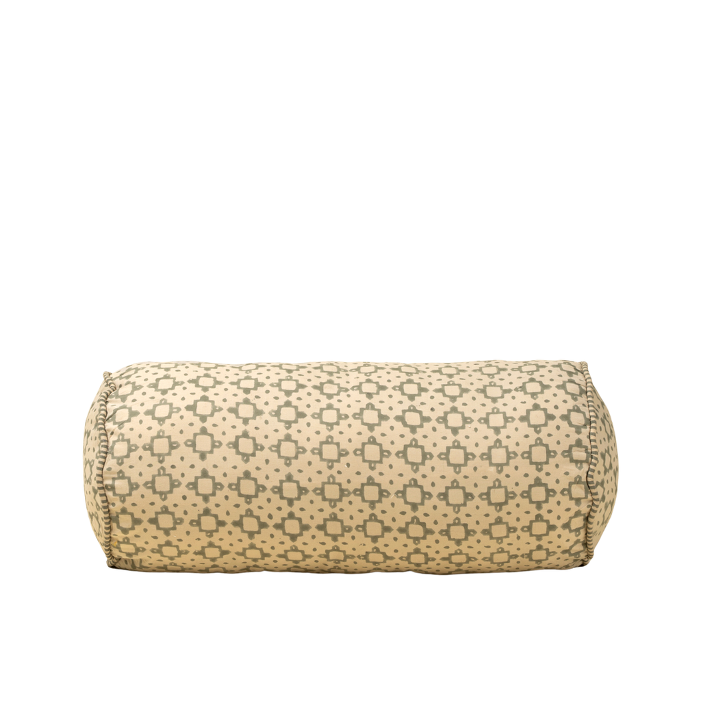 Kiran Block Print Bolster Pillow