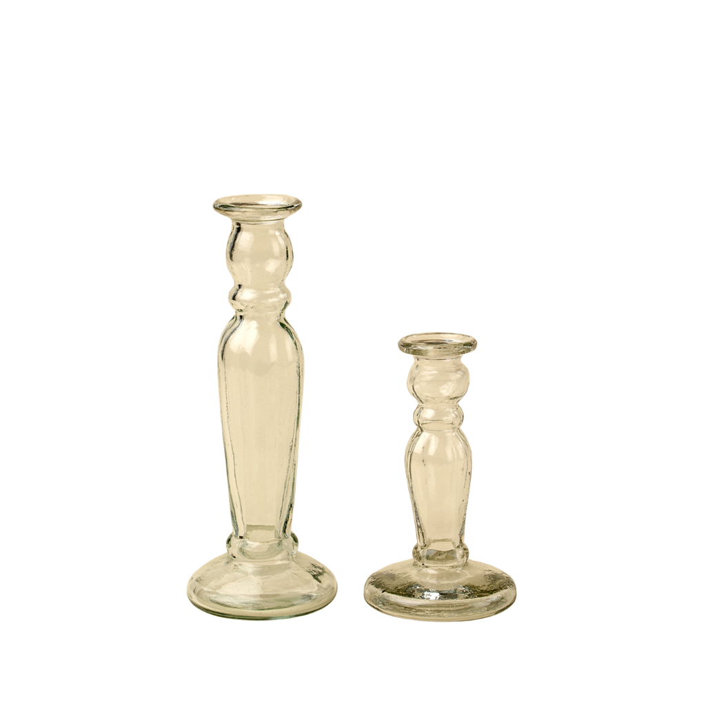 Vero Glass Candleholders (Two Sizes Available)