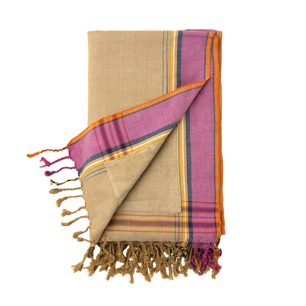 Kikoy Beach Towel / Sarong - Beige