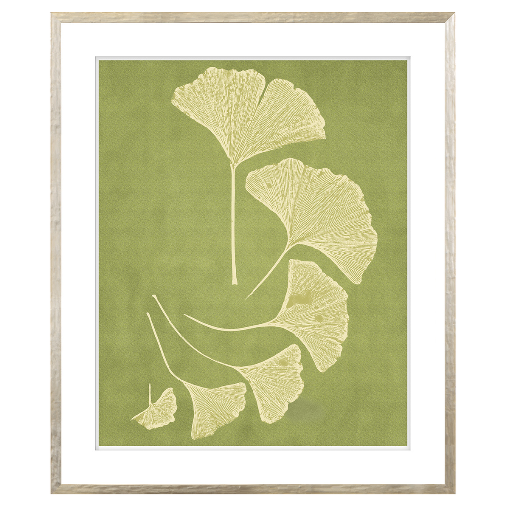 5 Ginkos - Chartreuse (Two Sizes Available)