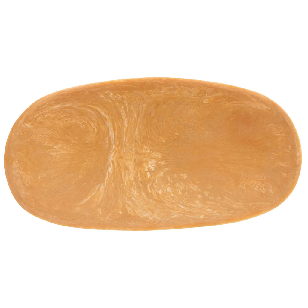 Oval Marbled Resin Platter