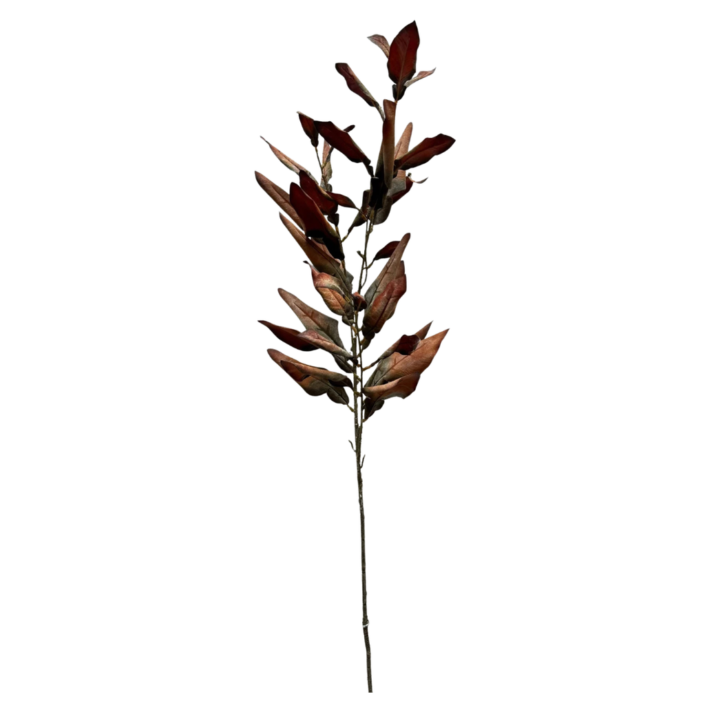 Rust Dried Leaves Stem - 38"H