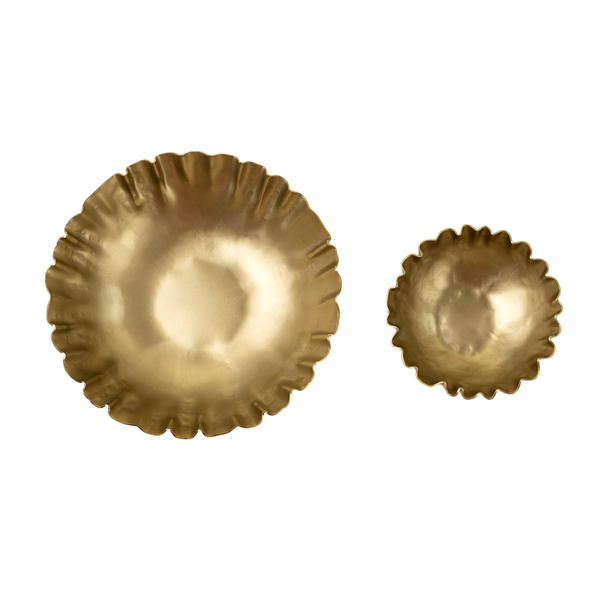 Iron Ruffle Bowls (Two Sizes Available)