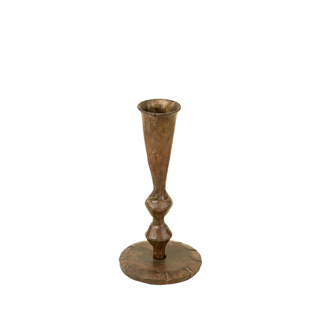 Ember Tarnished Copper Candlestick