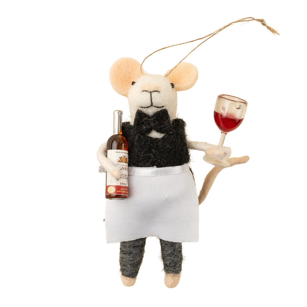 Sommelier Sam Mouse Ornament