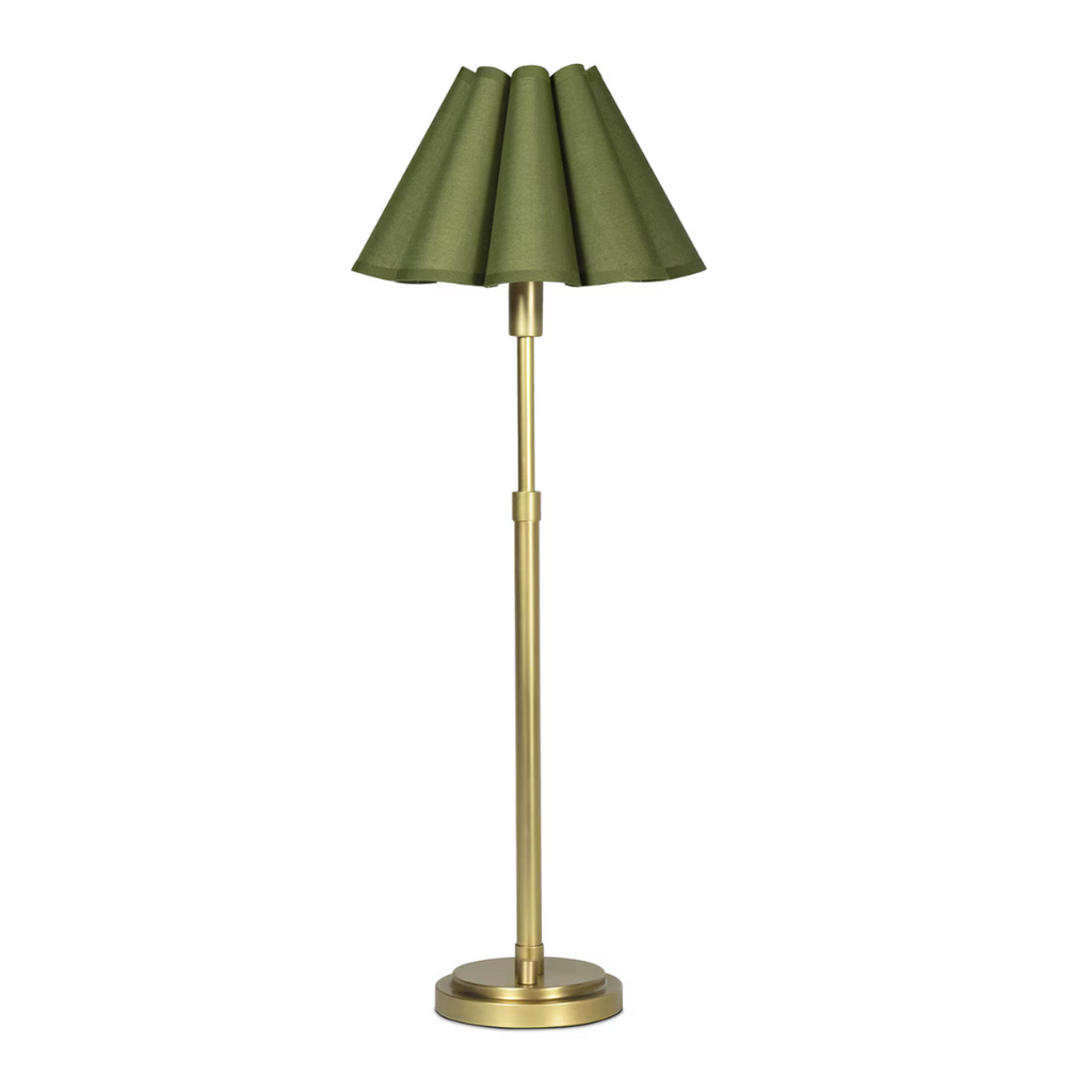 Polly Buffet Lamp - Natural Brass (Available in White & Green)