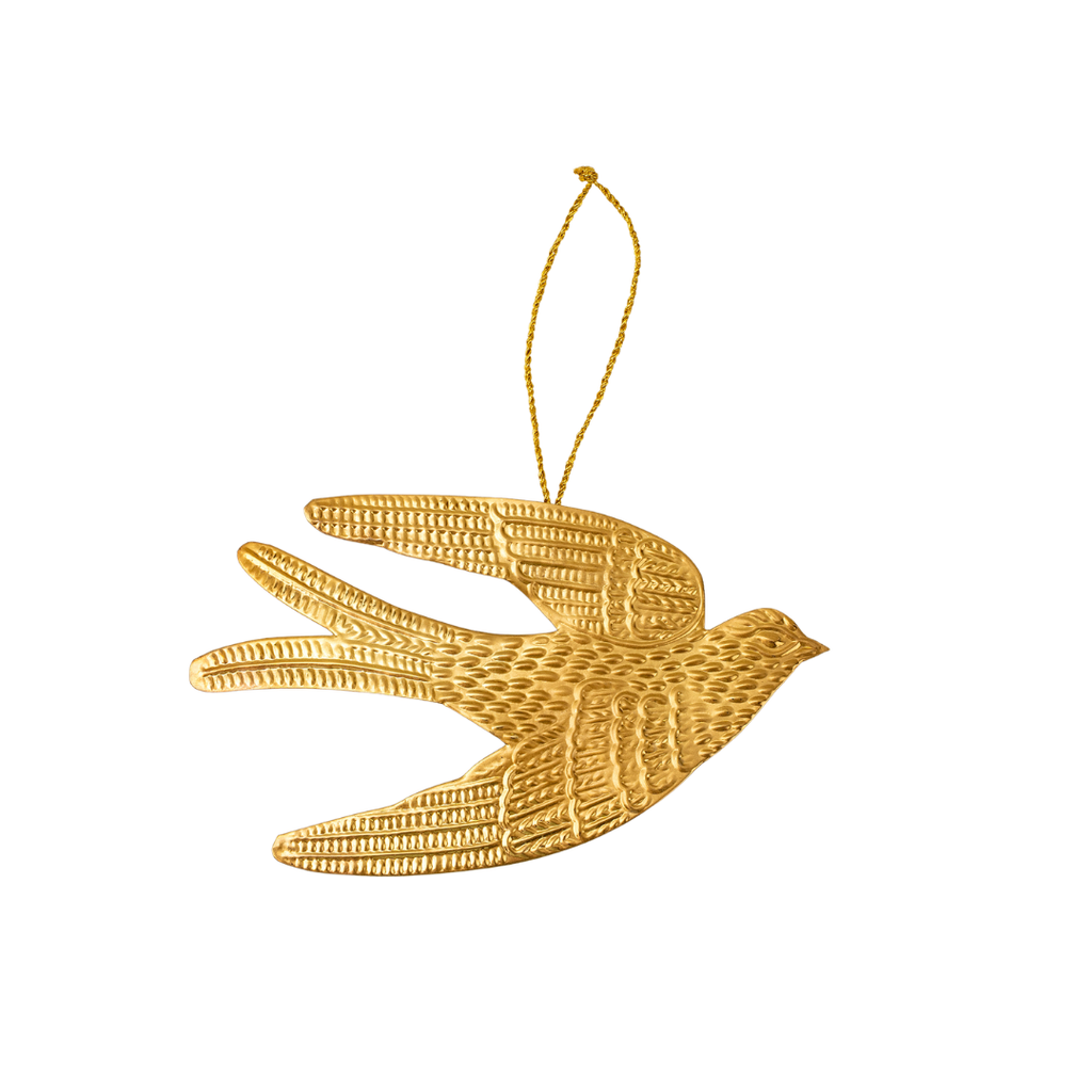 Dove Ornament - Antique Brass (Two Sizes Available)