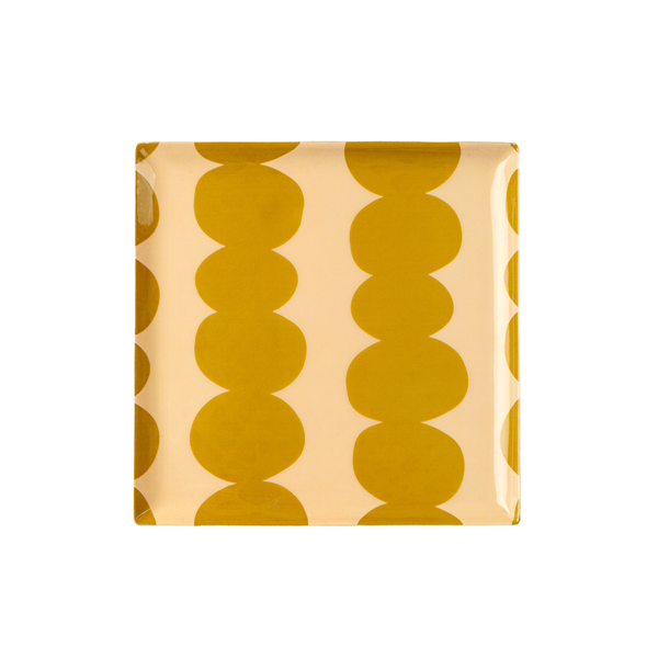 Bobble Enameled Tray - Square