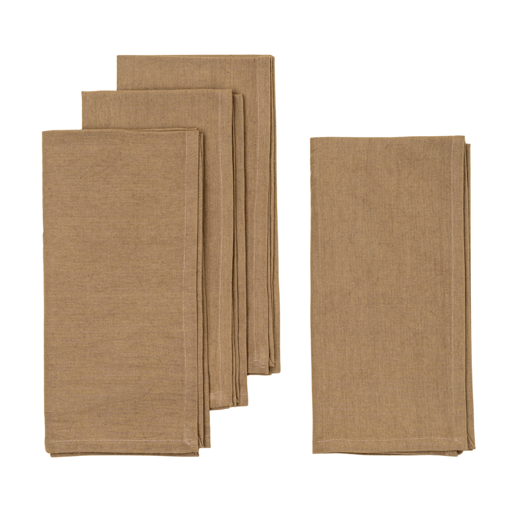 Calla Cotton Napkins - Truffle (Sold Individually)