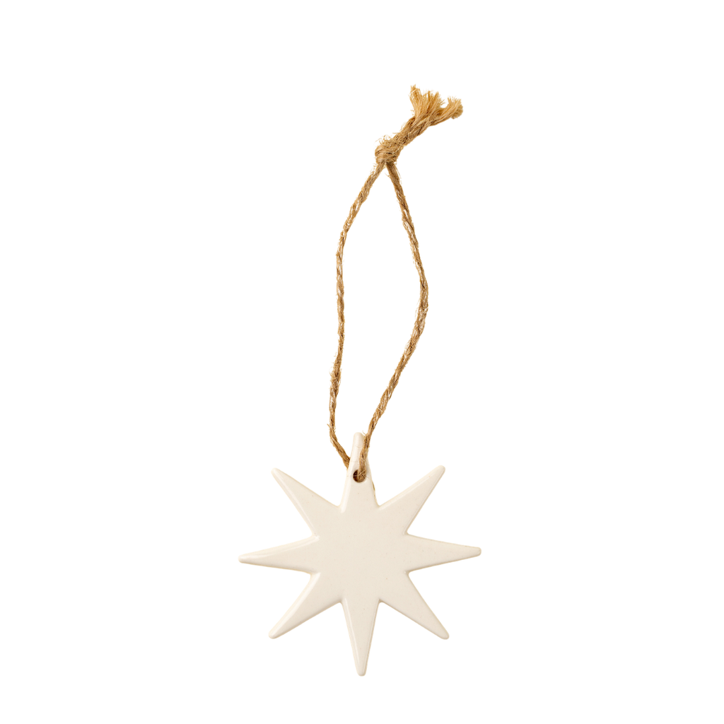 Porcelain Star Ornament