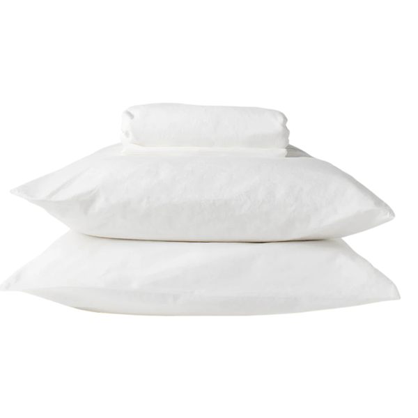 Cotton Sheet Set - Chalk (Three Sizes Available)