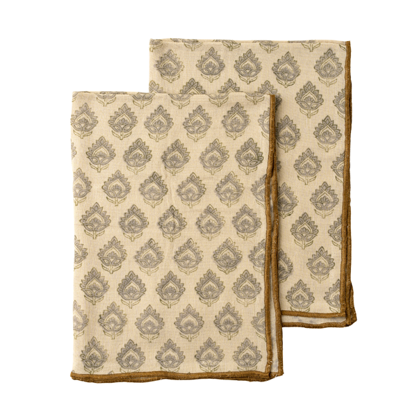 Ritika Block Print Tea Towel (Sold Individually)