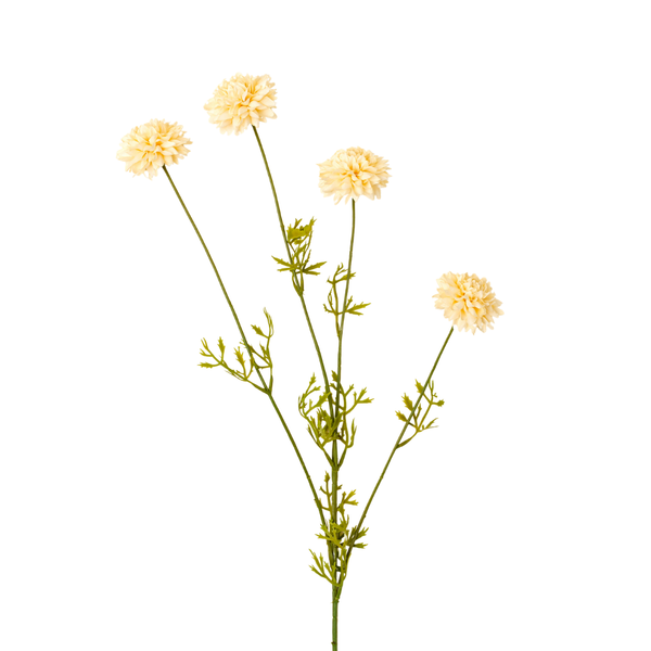 Mini Chrysanthemum Stem - Cream (22"H)