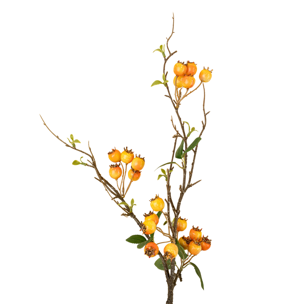 Orange Berry Branch - 24.5"H