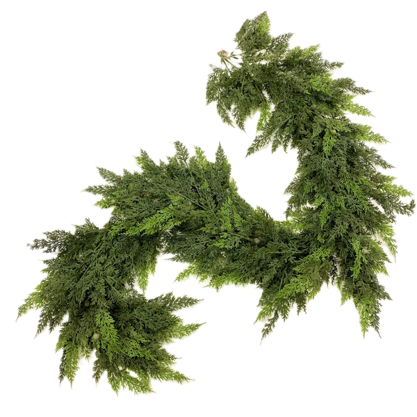 Cypress Pinecone Garland - 6'