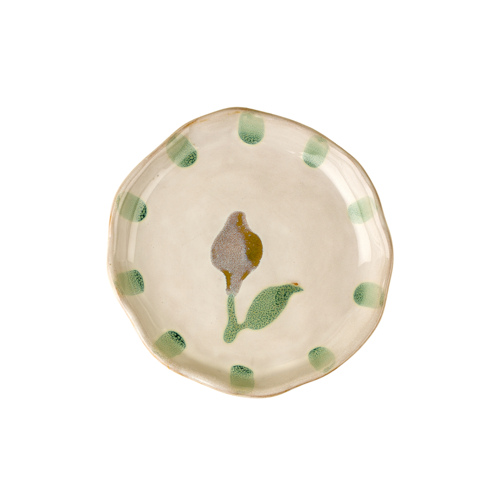 Painted Petals Plate - Lemon (Two Sizes Available)