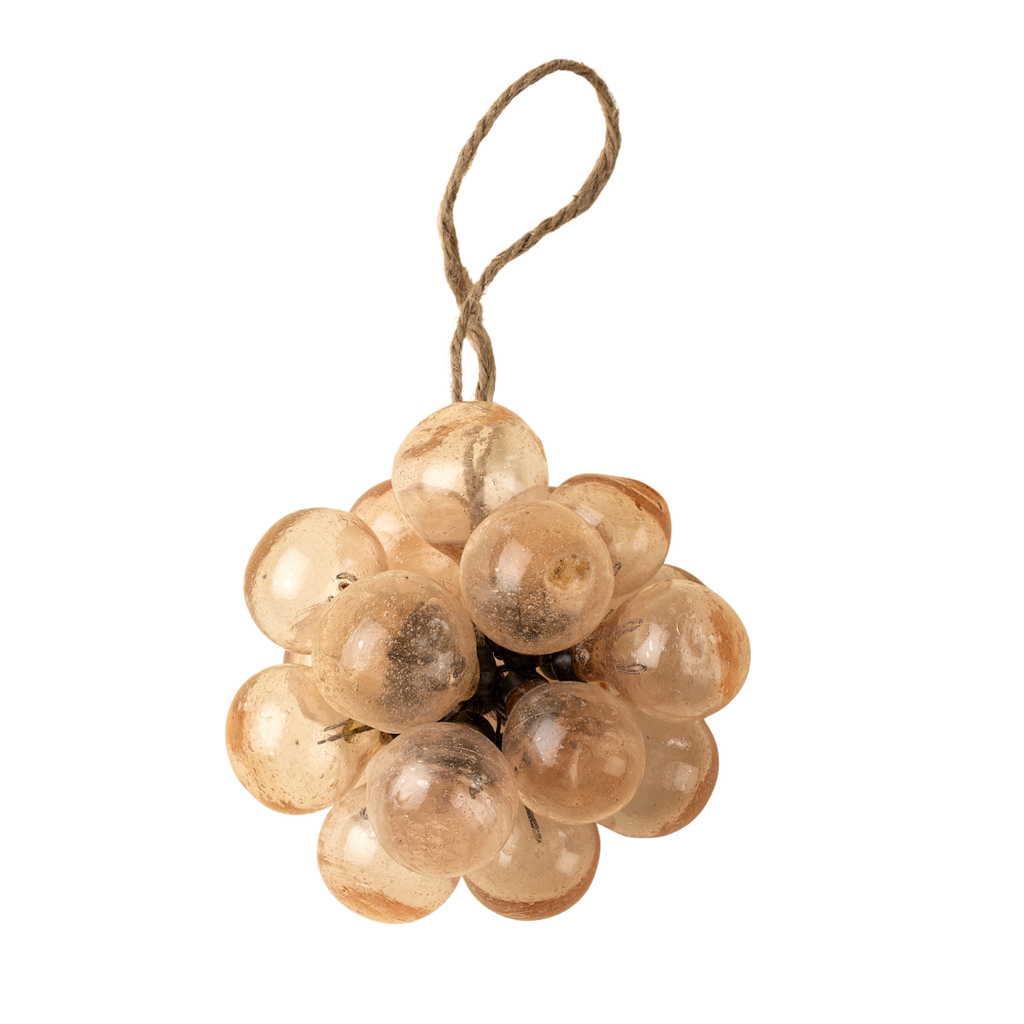 Pink Bubbles Glass Ornament