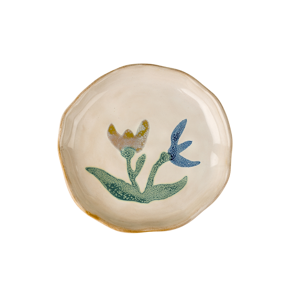 Painted Petals Plate - Iris