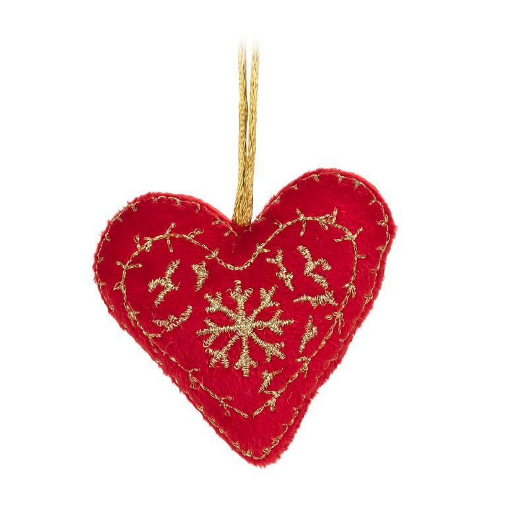 Scandi Heart Ornament