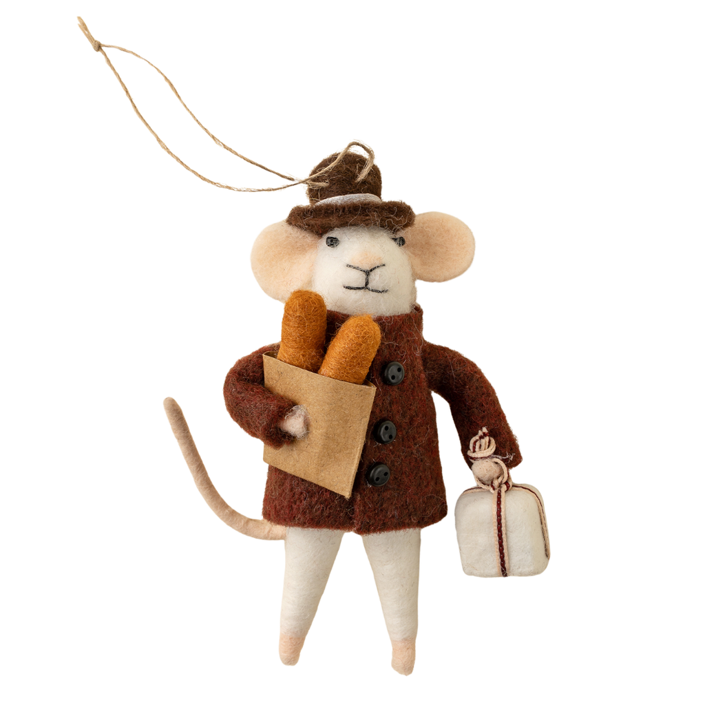 Baguette Benoit Mouse Ornament